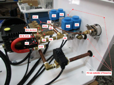 Replacing Unloader Valve with Numbered Steps