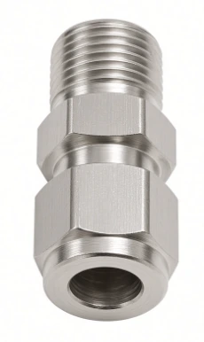 3/8" stainless steel compression × 1/8" male NPT — reference image
