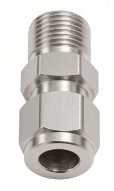3/8" stainless steel compression × 3/8" male NPT — reference image