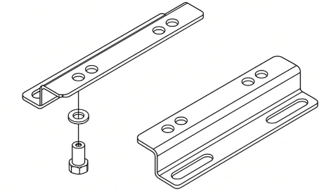 Replacement rail mount foot set — reference image