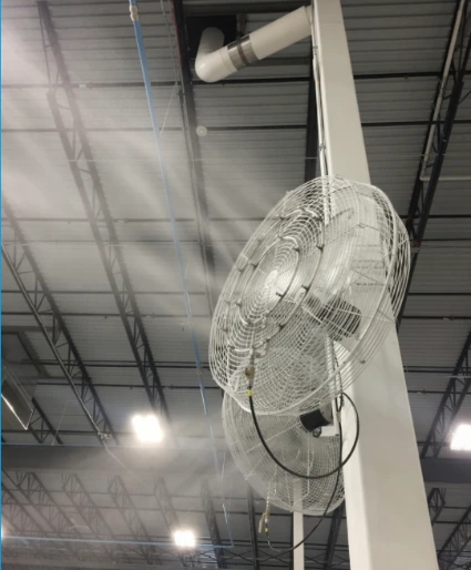 Operating FanMist fan — installation example