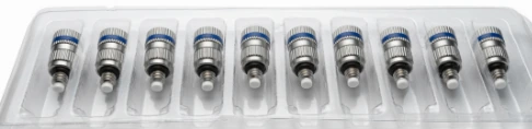 7.94N nozzles — protective blister packaging